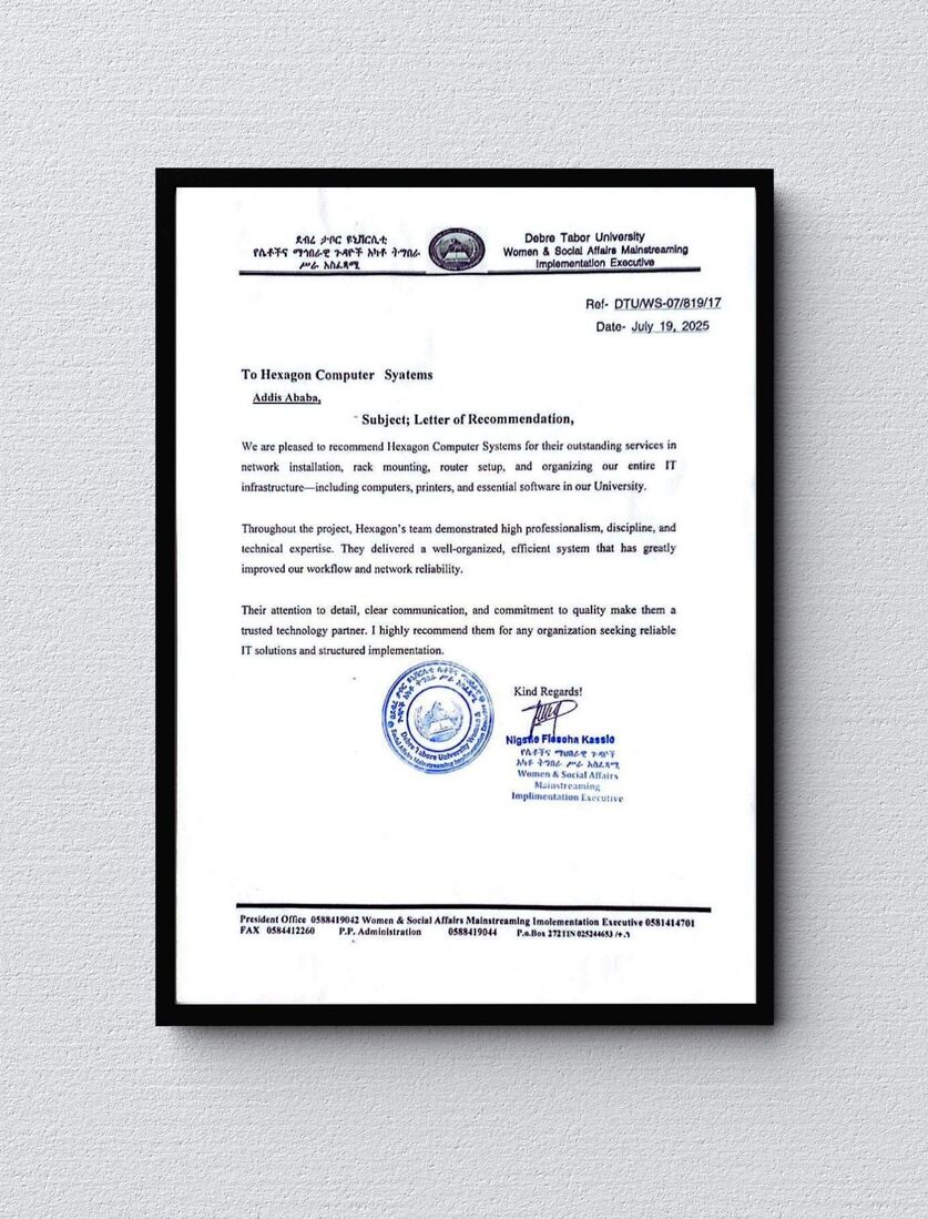 Letter of Recommendation
