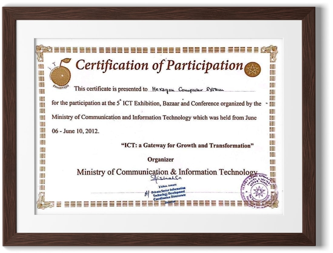 Certification of Participation