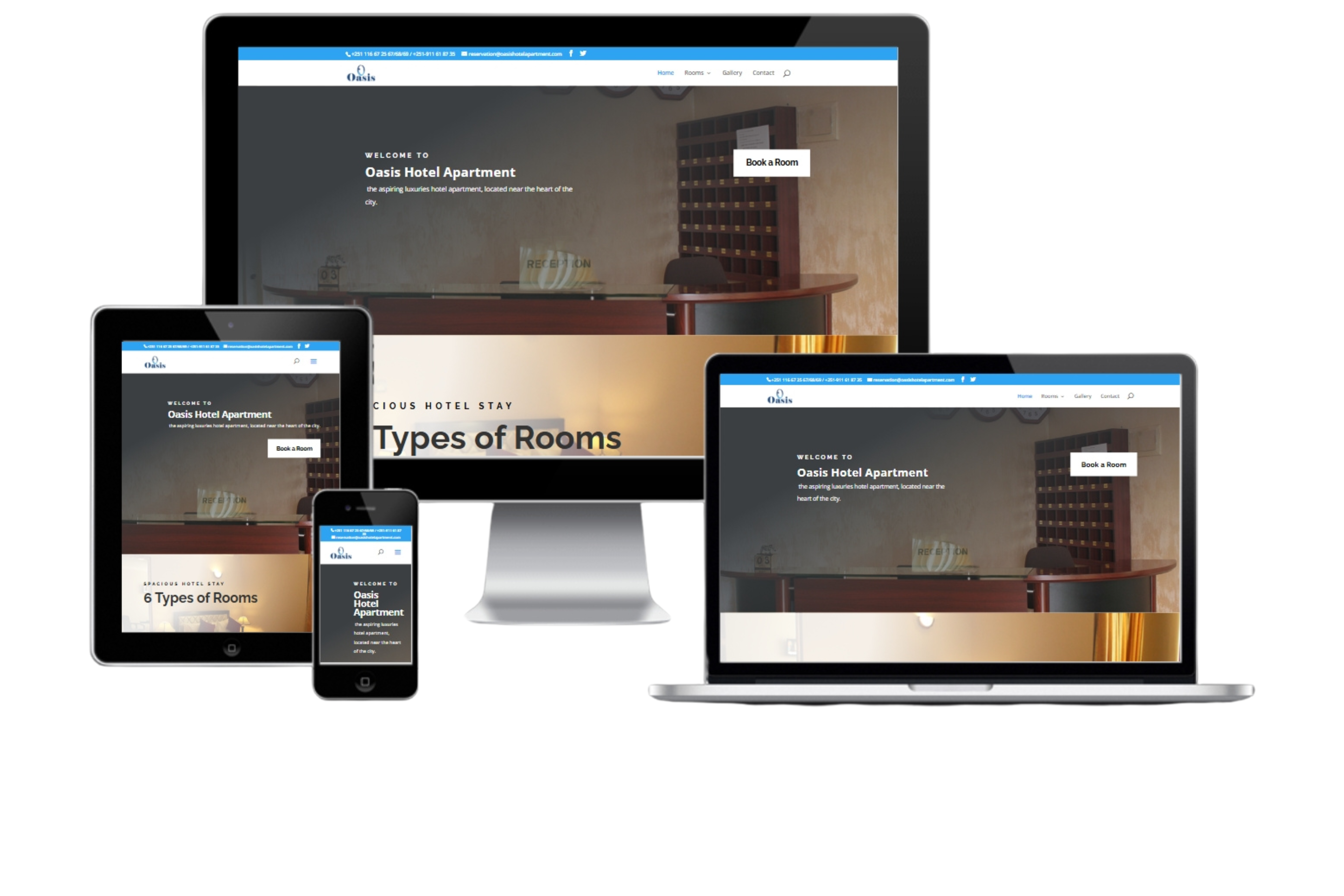 Oasis Hotel website